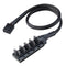 Akasa FLEXA FP5H 5 Fan PWM Splitter Hub Cable