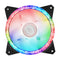 COOLER MASTER MF120 Prismatic Tri-Loop Addressable Gen 2 RGB Fan, 120mm, 2000RPM, 4-Pin PWM Fan & 3-Pin ARGB Connectors, Radiant Crystallization Lighting Effects on Both Sides, Silent Driver IC