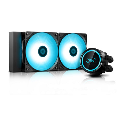 DeepCool GAMMAXX L240 V2 Universal Socket 240mm PWM 1800RPM RGB LED AiO Liquid CPU Cooler