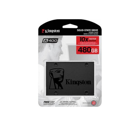 Kingston A400 (SA400S37/480G) 480GB, 2.5 Inch SSD, SATA 3 Interface, Read 500MB/s, Write 450MB/s, 3 Year Warranty