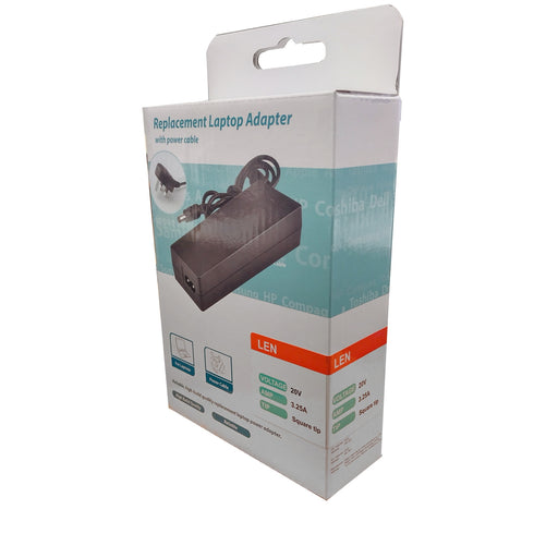 SUMVISION Lenovo ThinkPad Ultrabook Compatible Laptop AC Charger Adapter, 20V / 3.25A / 65W with 11mm x 4.6mm Rectangle Tip & UK Plug