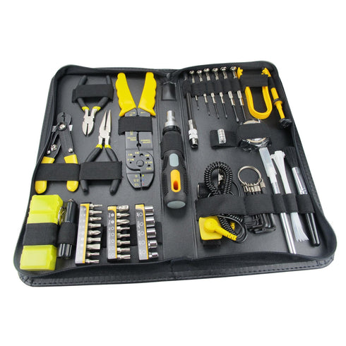 Sprotek 58 Piece Computer & Electronics Repair Tool Kit In A Case, All Tools Are Fully Demagnetized To Protect Your Computers Hard Drive Or Magnetic Media From Damage.