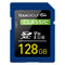 Team TSDXC128GIV1001 Classic Flash Memory Card, 128GB, SDHC, UHS U1, Retail Packed
