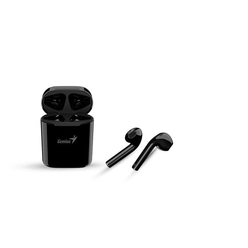 Genius HS-M900BT TWS True Wireless Earbuds, Bluetooth 5.0 Connectivity, Automatic Pairing and Touch Control Feature with Wireless Charging Case, Android, IOS and Windows Compatible, Black