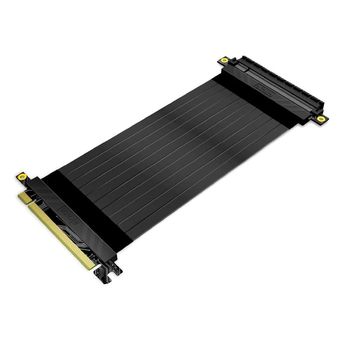 AKASA AK-CBPE01-20B RISER BLACK X2 PCIe 3.0 x16 Riser Cable, 180 Degre ...