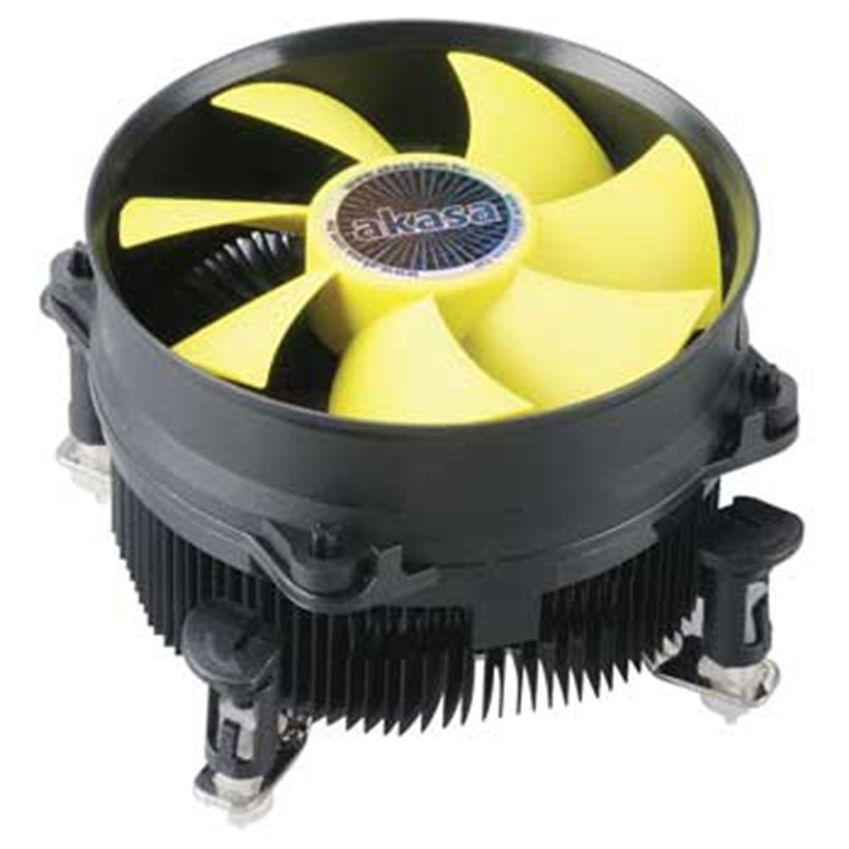 Akasa K32 Intel Socket 92mm PWM 3000RPM Yellow Fan CPU Cooler ...