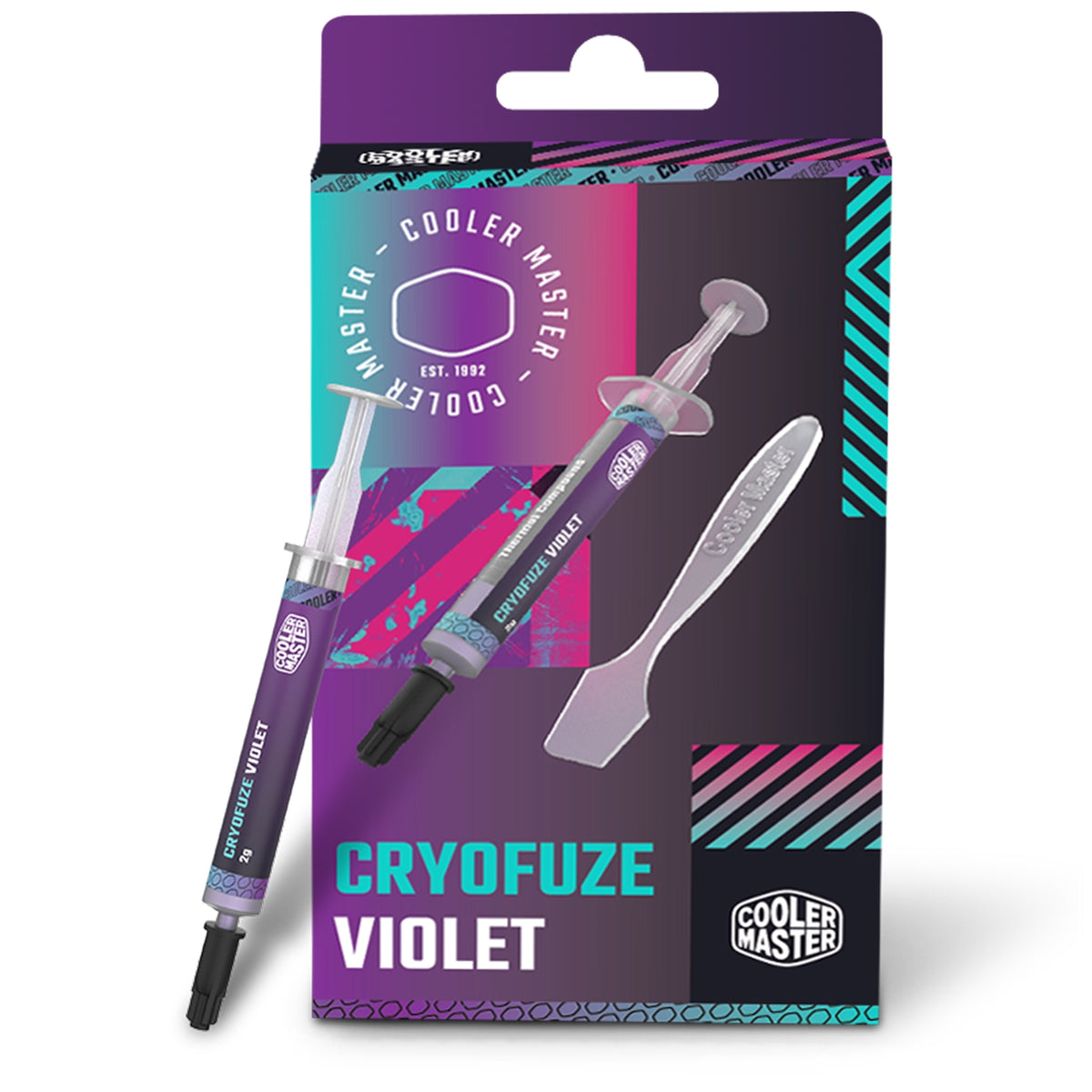COOLER MASTER CryoFuze Violet Thermal Compound Syringe, 2g, Violet, Hi ...